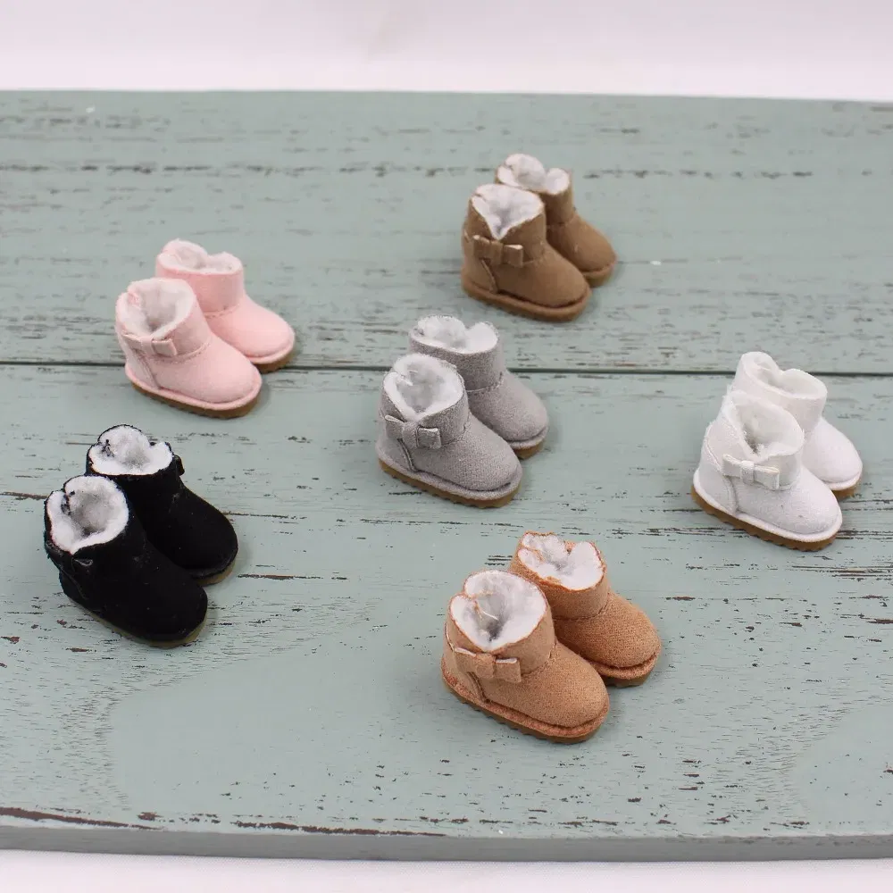 Color: green, Size: One Size - ICY DBS Blyth doll toys shoes winter boots snow shoes about 3.5cm toy shoes