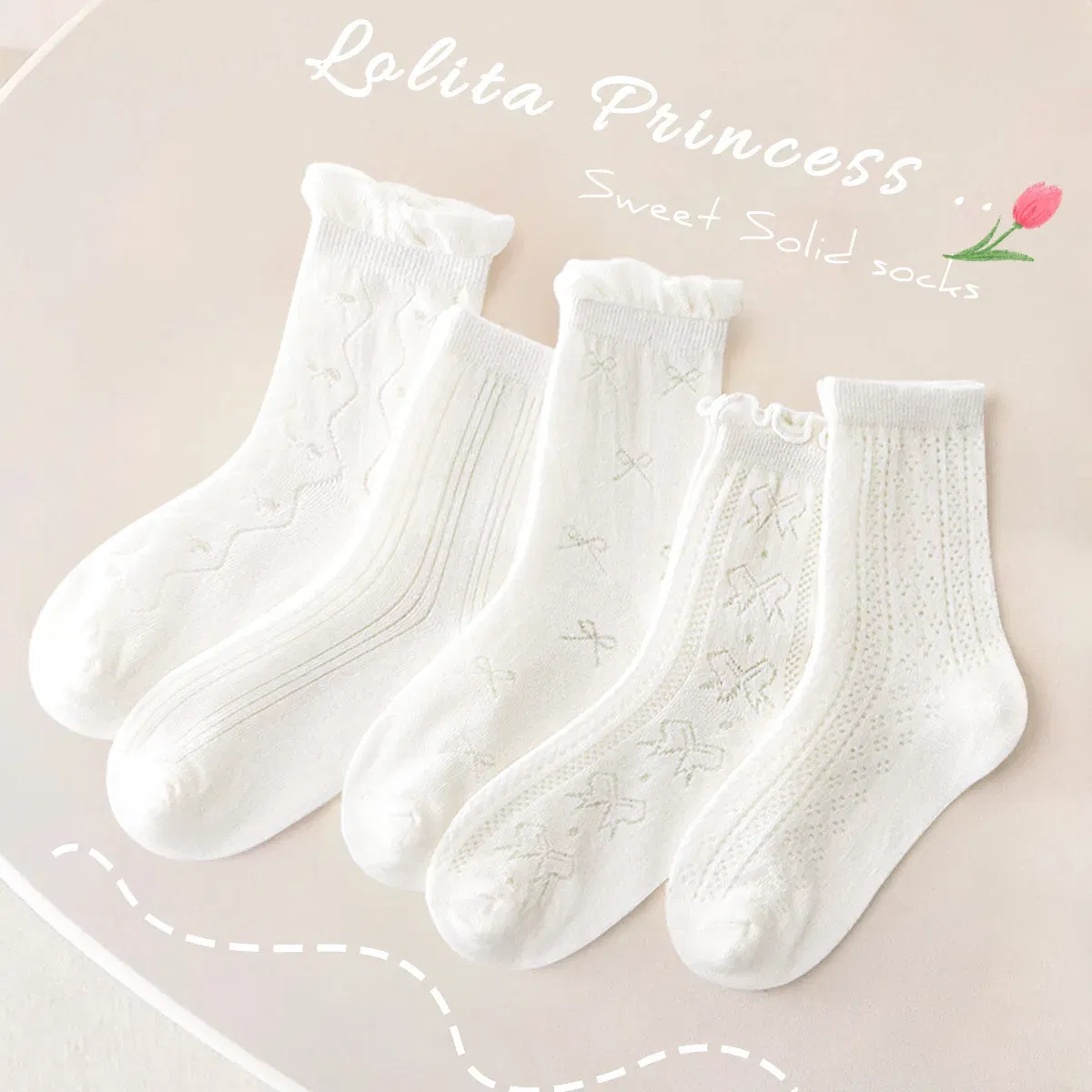 Color: SKY BLUE, Size: 10-12T - 5 Pairs Baby Socks Summer Cotton Socks Thin Mesh Sock Boys Girls Fancy Lace Crew Socks Solid Color 1-12T Children's Summer Socks