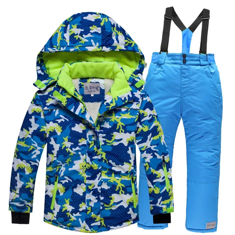 Color: black, Kid Size: 7 - RAISE -30 Degree Russian Winter Children Ski Suit Waterproof Plus Velvet Warm Hooded Coat Boy Overalls 3-20 Years Girl Snowsuits