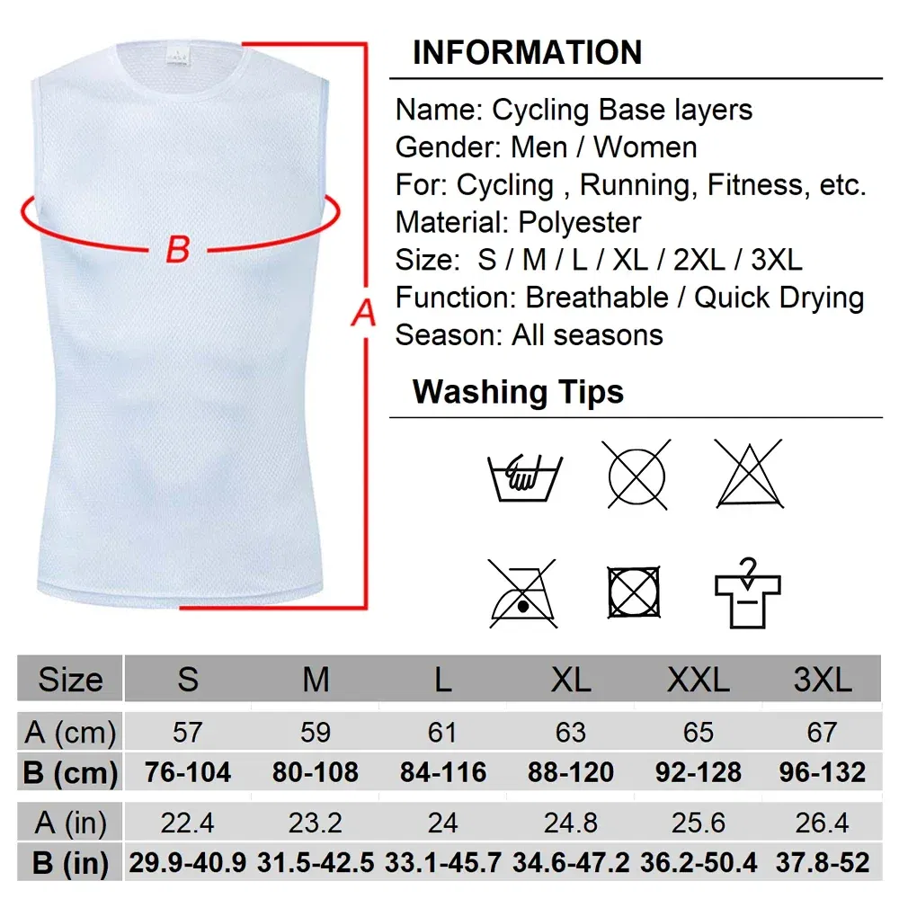 Color: Blue, Size: XL - Cycling Base Layers Reflective Vest White Cycling Jersey Undershirt Quick Dry Elastici Vest Road Bike Jerseys