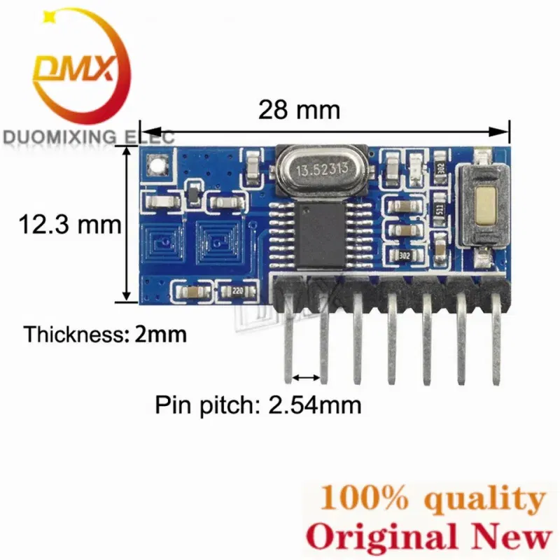 Color: Brown - 100PCS RX480E RX480E-4WQDTXx100 RX480E-4CDTXx100 RX480E-4 RX480E-3 1527 / 2262 315 / 433MHz Wireless receiving decoding module