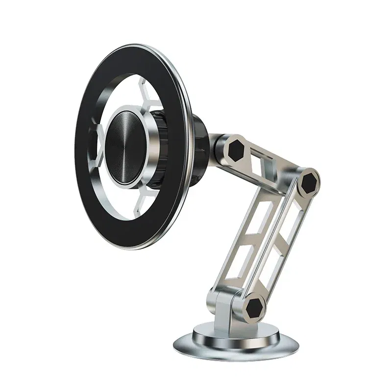 Color: WHITE - Universal 360?° Rotation Magnetic Car Phone Holder Instrument desk support in Car For iPhone 15 14 13 12 Pro Max X Samsung Xiaomi