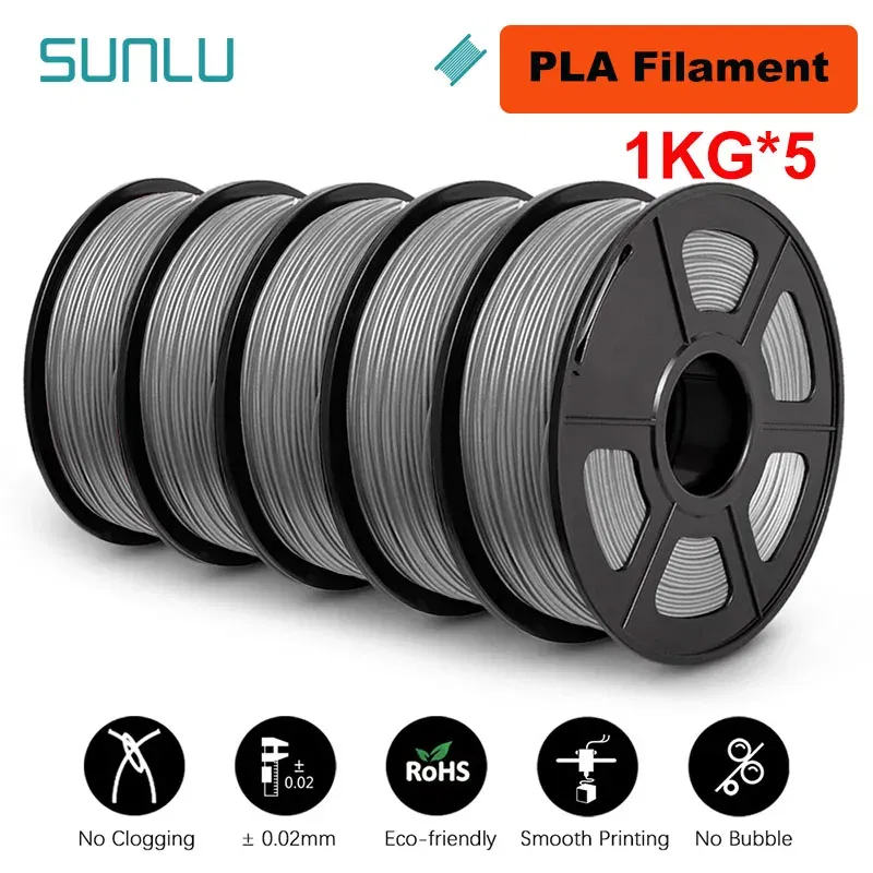 Color: Glow green, Ships From: CHINA - Top 5KG 3D PLA/PETG/PLA PLUS/Clear Filament 1.75mm 5Roll 1KG 3D Printer Neatly Wound 3D Filament for 3D Printer& 3D Pen