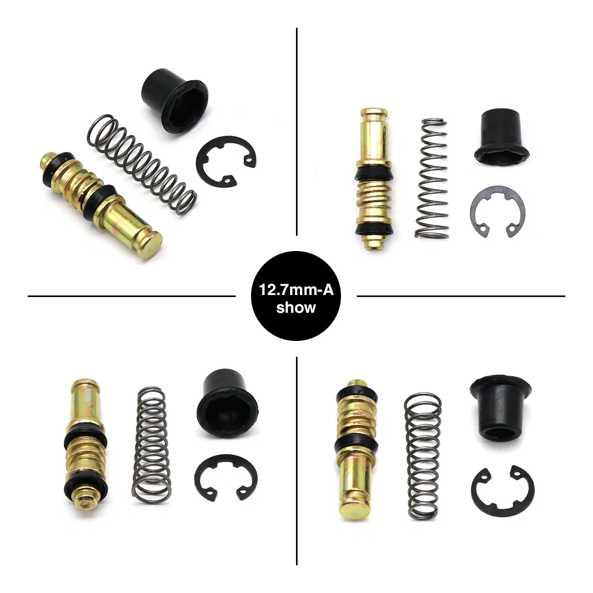 Color: MULTI - Alconstar-11mm,12.7mm,14mm,16mm Motorcycle Clutch Brake Pump Piston Plunger Repair Kits Cylinder Piston Rigs Repair Accessories
