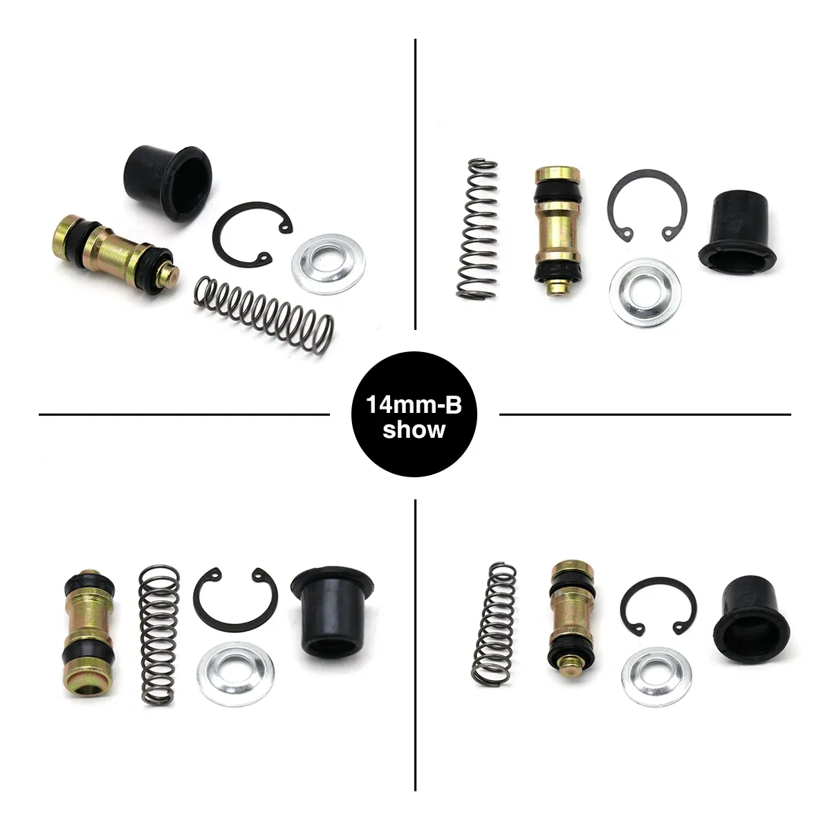 Color: MULTI - Alconstar-11mm,12.7mm,14mm,16mm Motorcycle Clutch Brake Pump Piston Plunger Repair Kits Cylinder Piston Rigs Repair Accessories