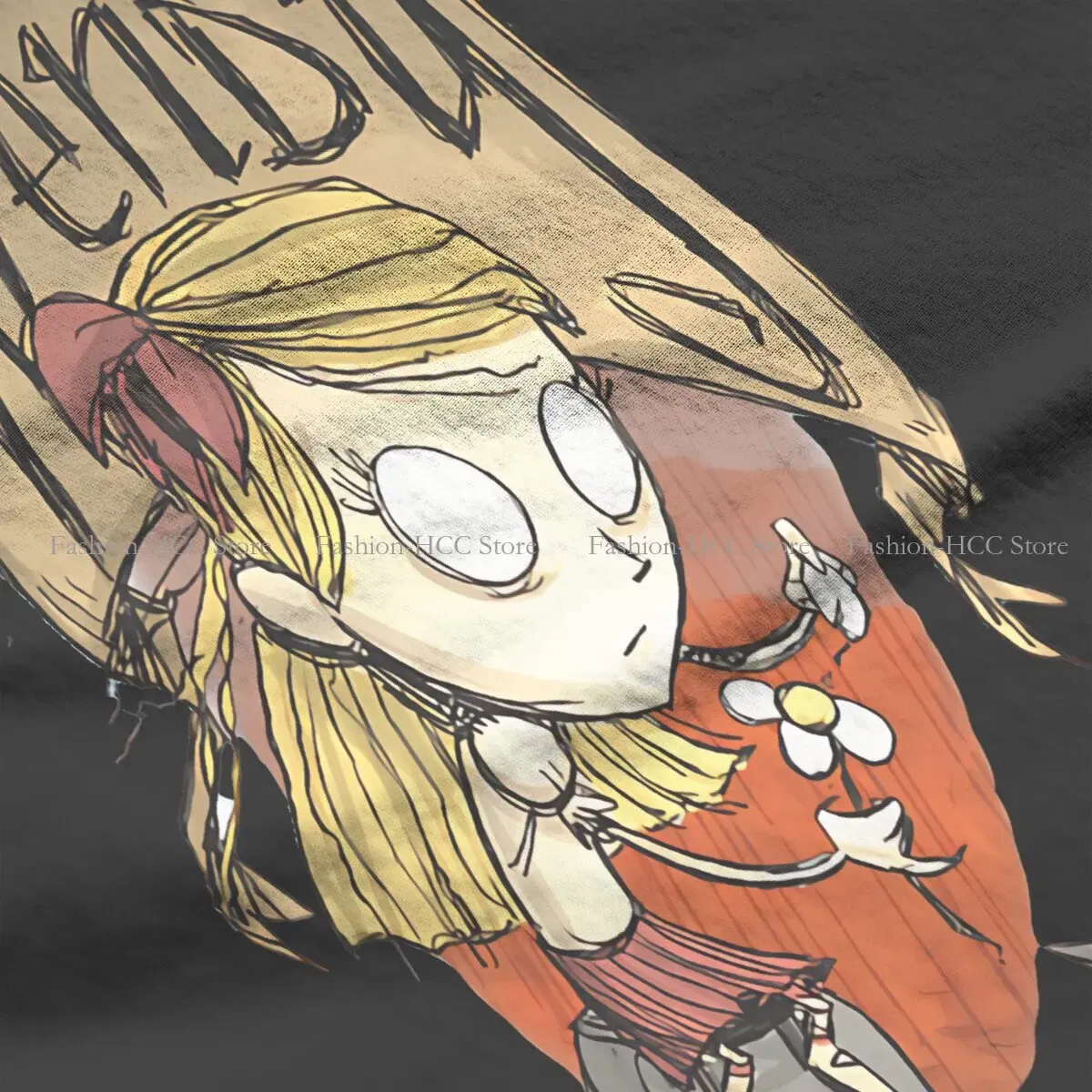 Color: WHITE, Size: L - Wendy And Cat Style Polyester TShirt Dont Starve Top Quality New Design Gift Clothes  T Shirt Short Sleeve