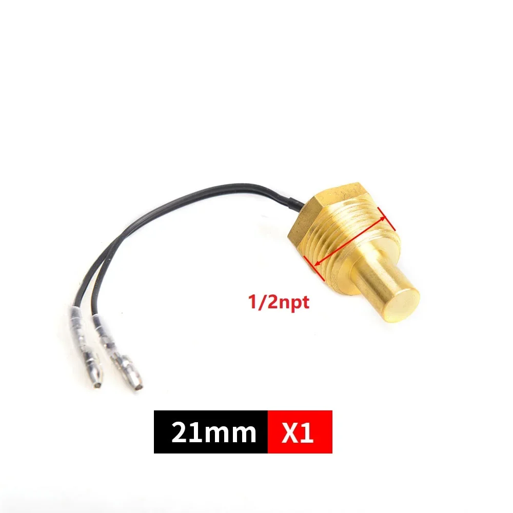 Color: WHITE - 12V/24V Universal Water Temperature Sensor For Water Temperature Gauge 10MM 14MM 16MM 17MM 21MM 1/8 3/8 1/2