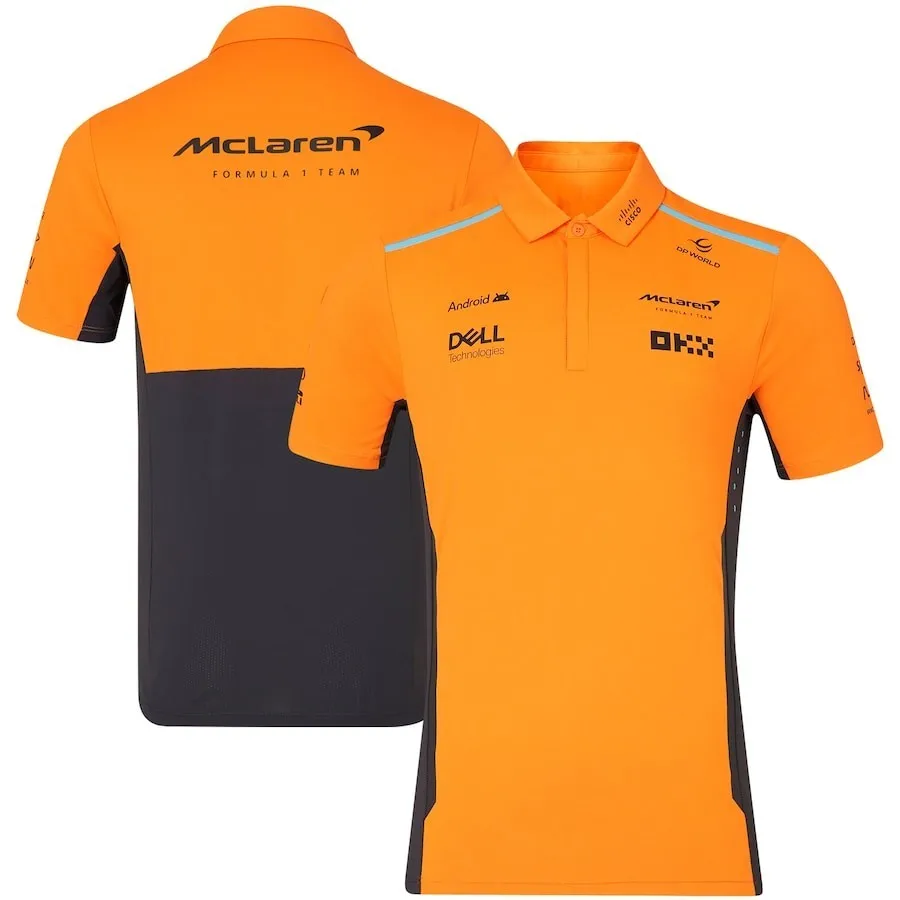 Color: black, Size: M - Formula1 Team Racing Official Website Summer Printed Polo Shirt Verstappen Racing Jersey Team T-shirt Men Women Clothes Duotone