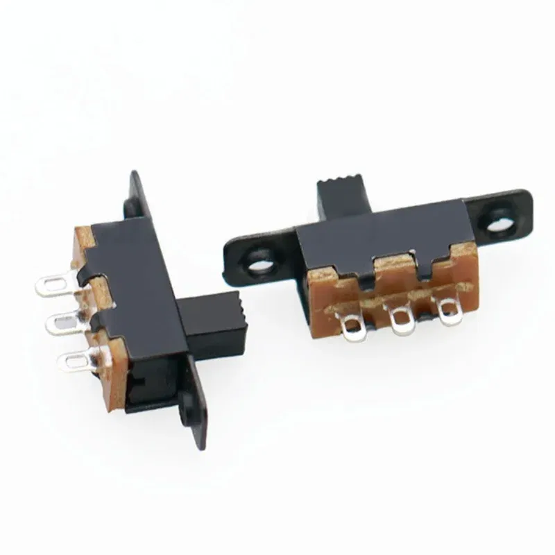 Color: black, Size: 4XL - 10PCS Slide Switch Micro-power Toggle Switch Single and Double-row Direct-inserted Horizontal Sliding Second Gear Third Gear