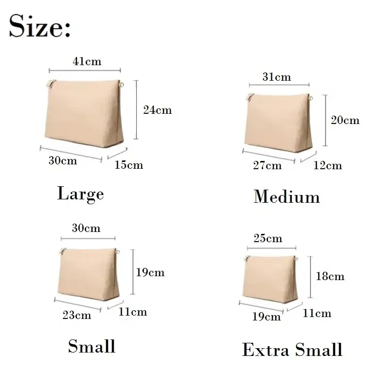 Color: Brown - Nylon Organizer Insert Bag Women Nylon Travel Insert Travel Makeup Bag Traveling Multi-functional Makeup Insert Bags