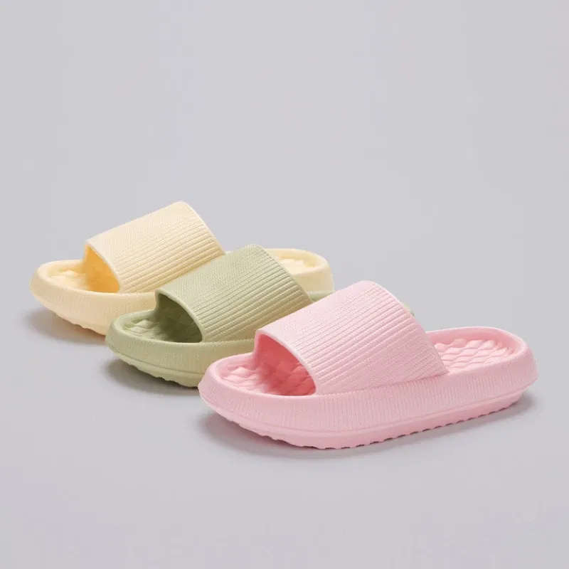 Shoe Size: 36, Color: black - New EVA House Anti-Skid Slipper for Women and Men, 4CM Thick Sole and Cloud-Like Feeling