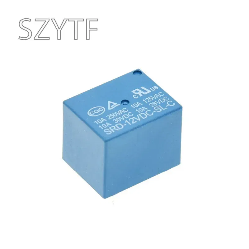 Color: Red - 5PCS? Relay SRD-05VDC-SL-C SRD-03 05 06 09 12 24 12VDC-SL-C 5PINS 3V 5V 9V 6V 24V 12V High-quality 10A 250VAC 5 pin