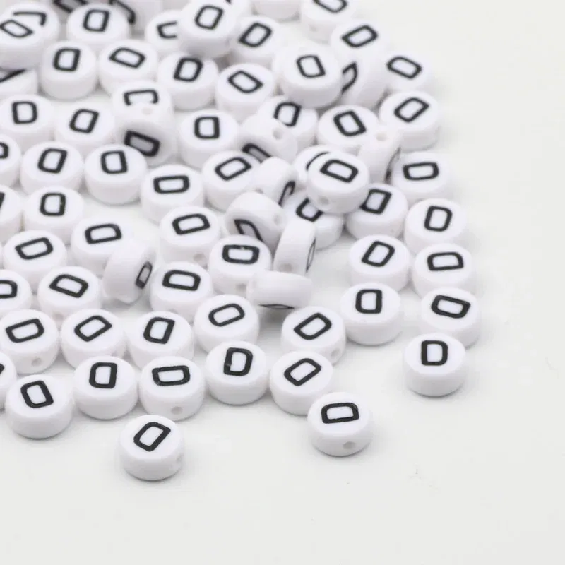 Color: Light Yellow, Item Diameter: Other - 50/100pcs/lot 7x4mm White Round A-Z Alphabet Letter Acrylic Loose Spacer Beads for Jewelry Making Diy Bracelet Accessories
