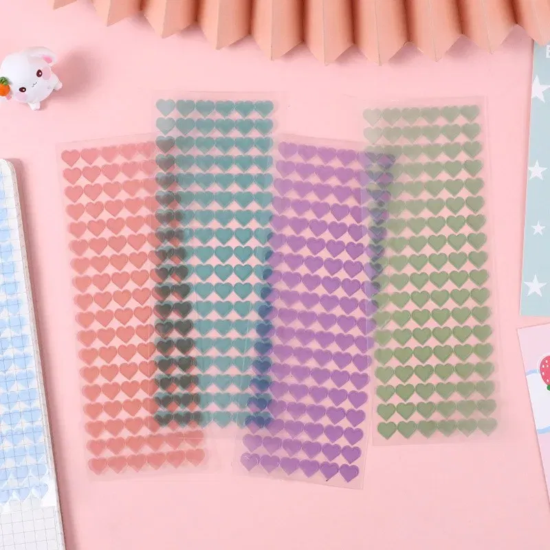 8 Sheets Love Heart Stickers Heart Shape Decorative Sticker For? Scrapbooking Diary Planner decoration