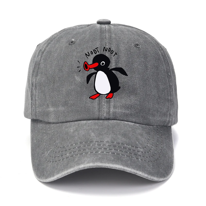 Color: Black, Size: Adjustable - Noot Baseball Cap Men Hats Women Visor Protection Snapback Pingu Pinga Penguin TV Caps