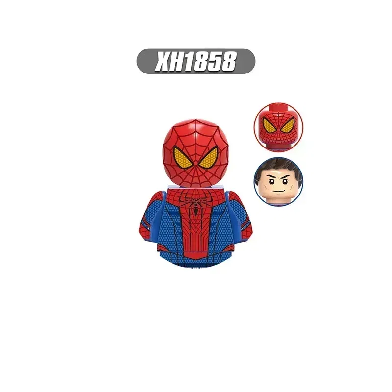 Color: NAVY - Hot toys New Marvel superhero Building blocks Doctor Strange Spider-Man Brick toy action figures Children's toy party gifts