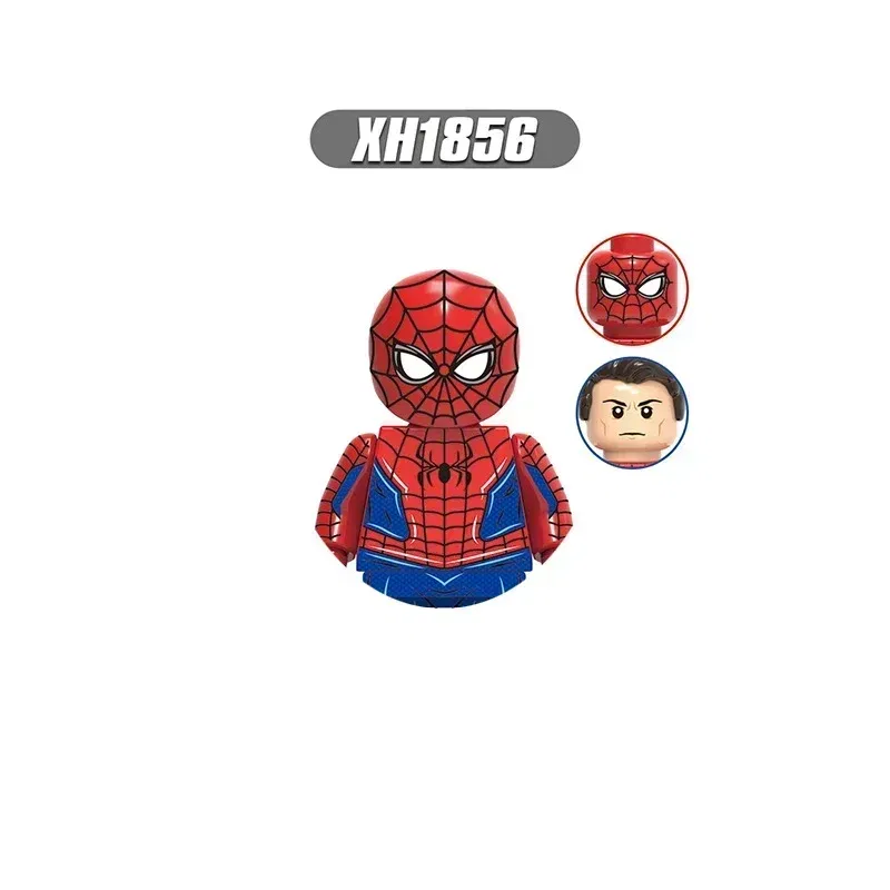 Color: NAVY - Hot toys New Marvel superhero Building blocks Doctor Strange Spider-Man Brick toy action figures Children's toy party gifts