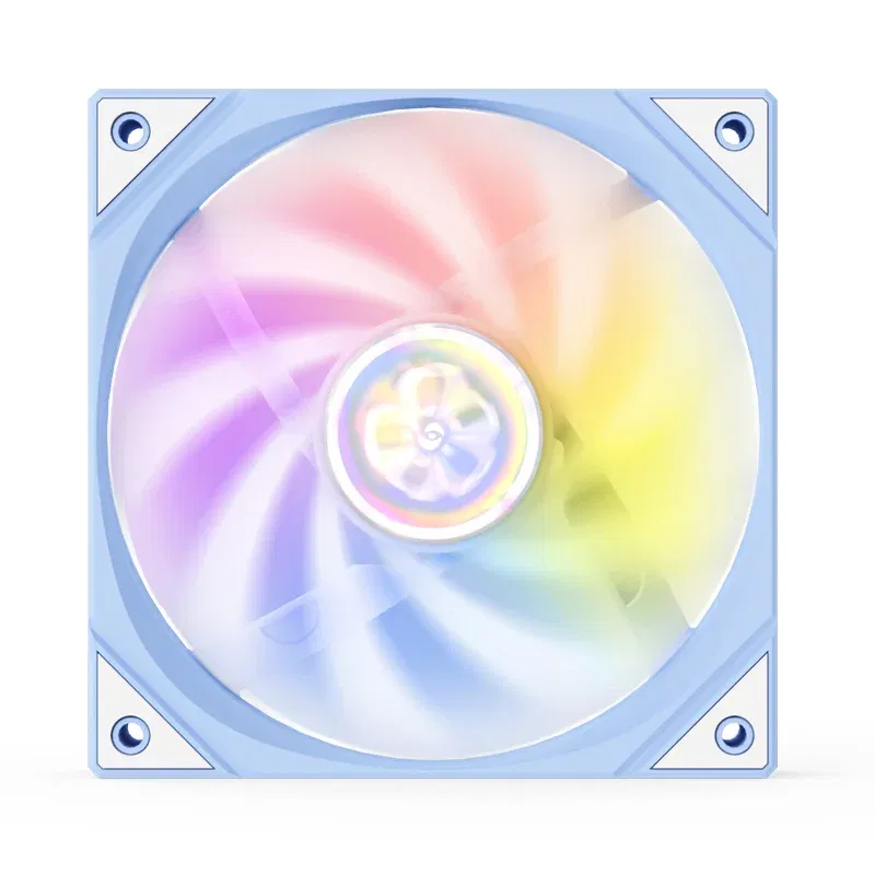 Color: Blue, Blade Color: Other, RGB Support: A-RGB - ZEAGINAL YESTON YT-120 Chassis cooling fan 120x120x25mm/800~1800RPM The Cherry pupil flower marries theme