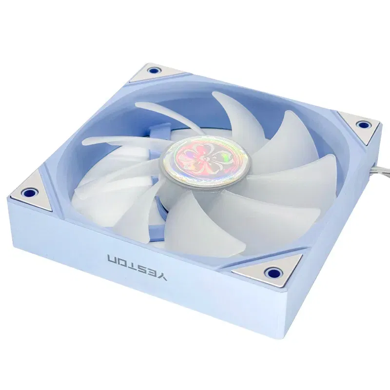 Color: Blue, Blade Color: Other, RGB Support: A-RGB - ZEAGINAL YESTON YT-120 Chassis cooling fan 120x120x25mm/800~1800RPM The Cherry pupil flower marries theme