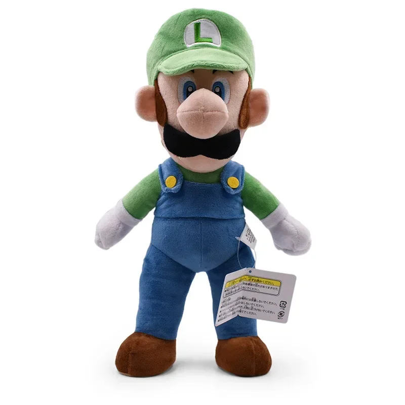 Color: DeepPink - 37-41cm Super Marios Bros Plush Toy Kawaii Luigi Marios Stuffed Doll Kawaii Cosplay Peluches Kids Great Christmas Birthday Gift