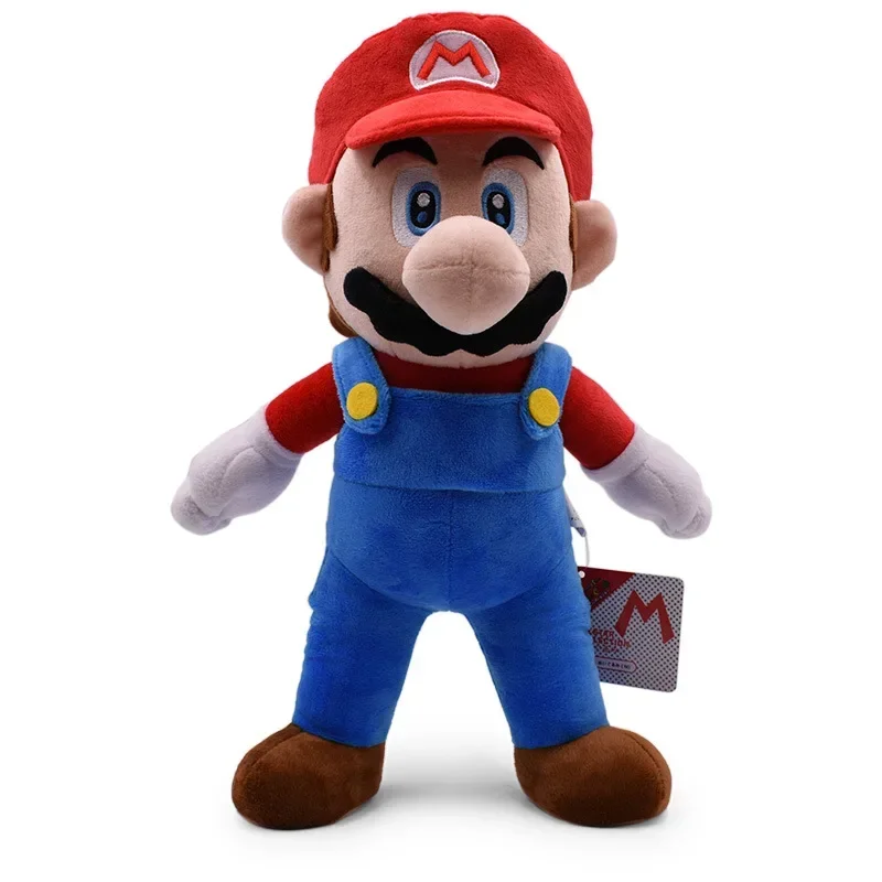 Color: DeepPink - 37-41cm Super Marios Bros Plush Toy Kawaii Luigi Marios Stuffed Doll Kawaii Cosplay Peluches Kids Great Christmas Birthday Gift