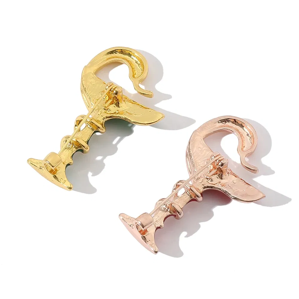 Metal color: Gold-color, Ships From: CHINA - Snake Cup Metal Enamel Brooch Red Green Trophy Memorial Cup Pins Animal Clubs Badge Gift For Women Men Jewelery