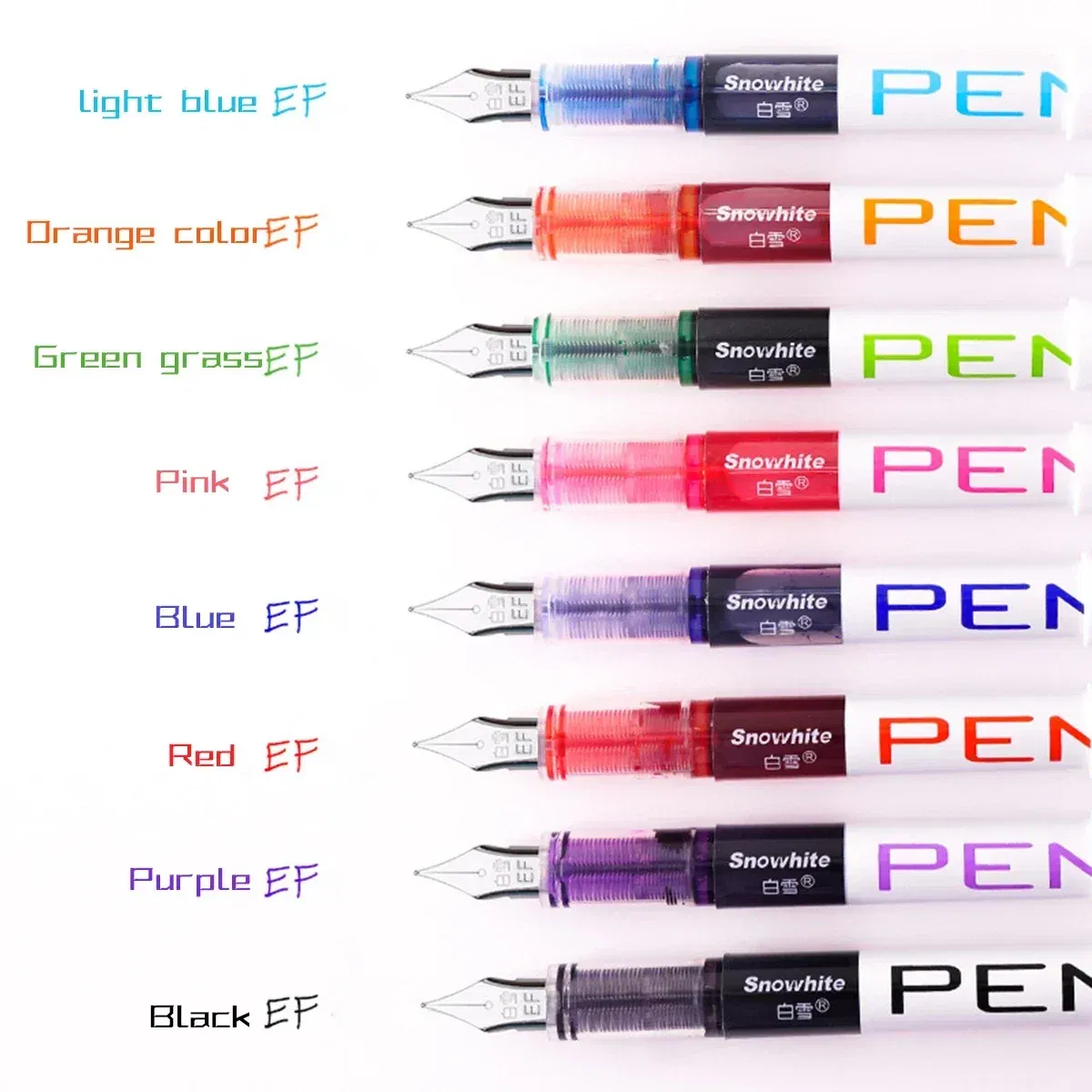 Color: Other - 0.5mm F /0.38mm EF Extra Fine Nib Disposable Classic Fountain Pens For Writing For Student Office Painting & Creative Projects