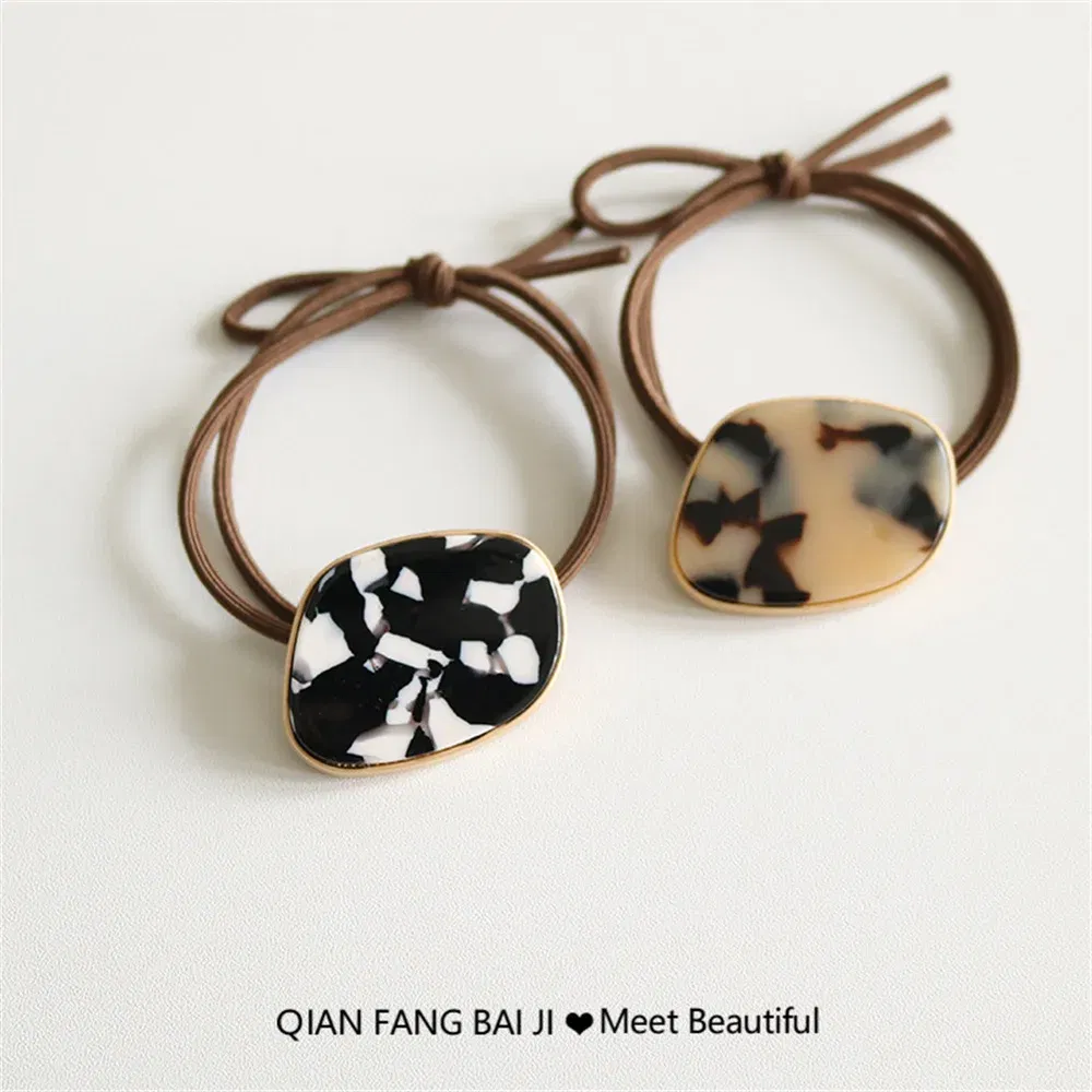 Color: Red - Fashion Simple Elastic Hair Band Women Temperament Scrunchies Hair Ties Ponytail Holder Gum Headwear Girls Hair Accessories
