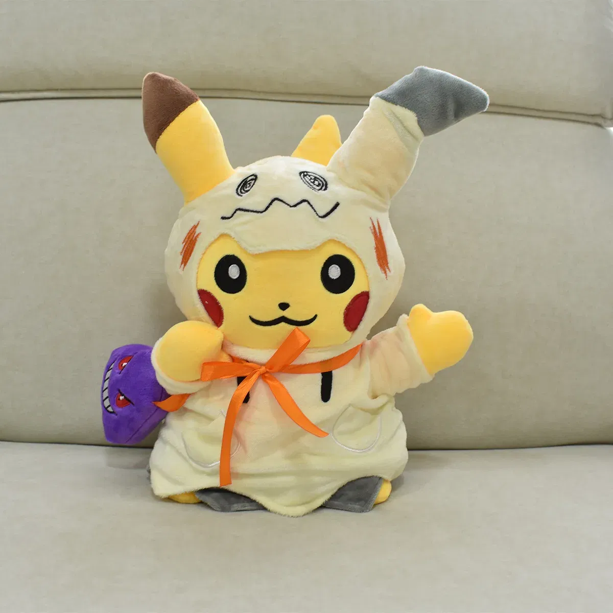 Color: Brown - Pokemon Pikachu Cosplay Toys Charizard Snorlax Garchomp Tyranitar Hydreigon Anime Stuffed Plush Cartoon Peluche Dolls