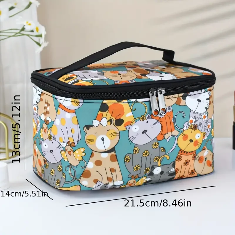 Canvas Lunch Bags Children Portable Functional Canvas Stripe Insulated Thermal Food Picnic Kids CoolerWaterproof Bag Tote