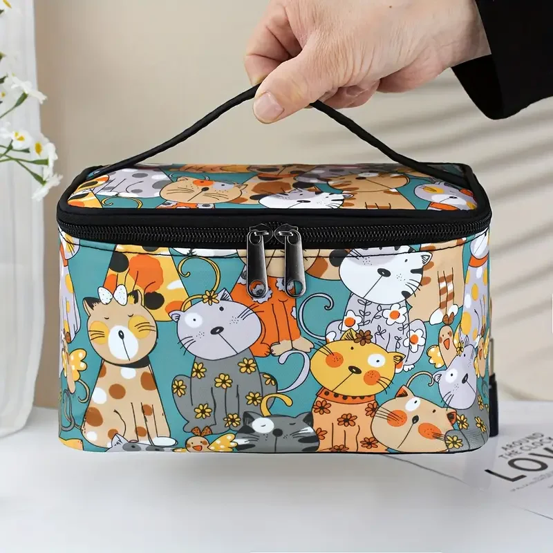 Canvas Lunch Bags Children Portable Functional Canvas Stripe Insulated Thermal Food Picnic Kids CoolerWaterproof Bag Tote