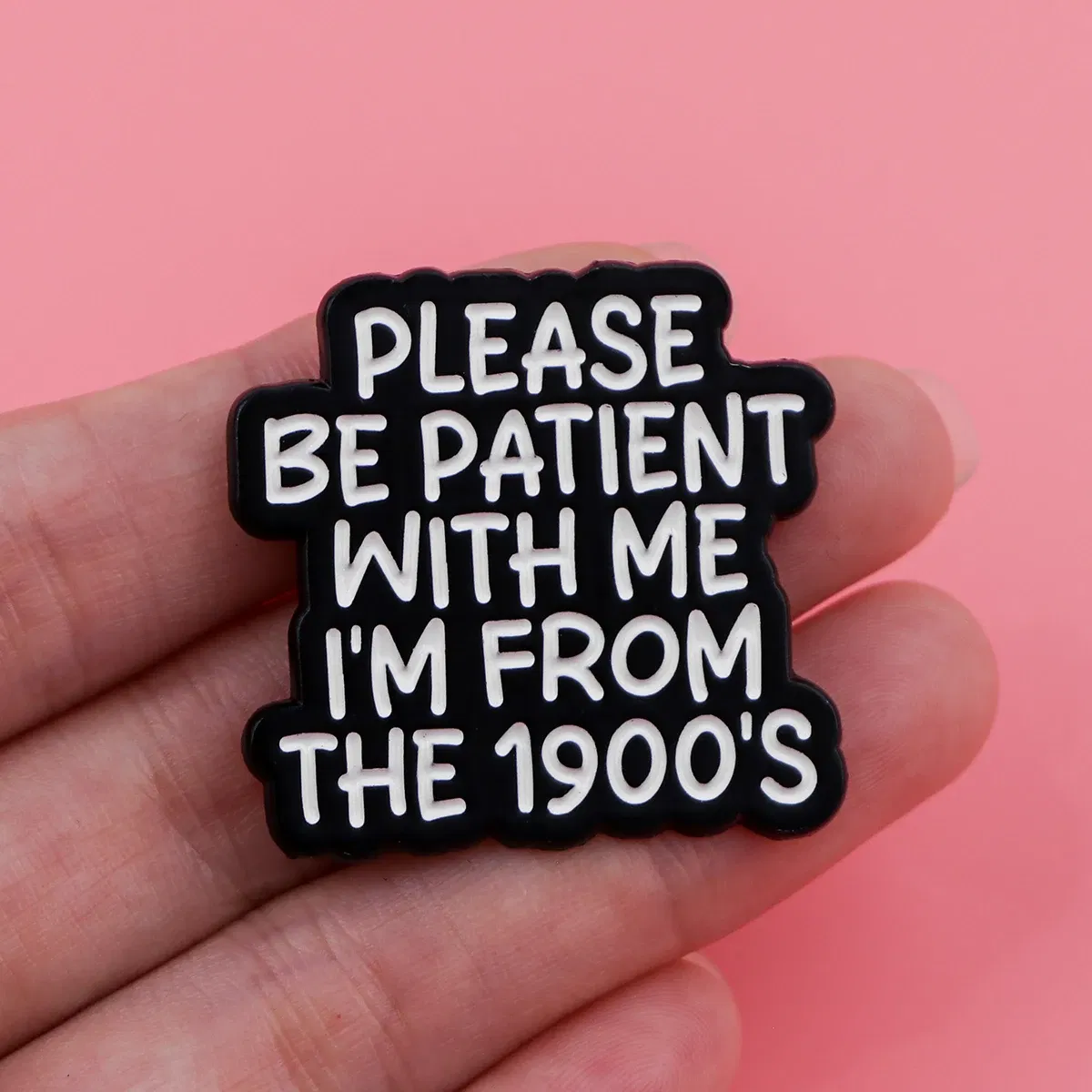 Metal color: Gold-color, Main Stone Color: MULTI - Quotes Enamel Pins Cartoon Women's Brooches Men Lapel Pins Letters Badge on Backpack Costume Accessories Phrase Jewelry Gifts