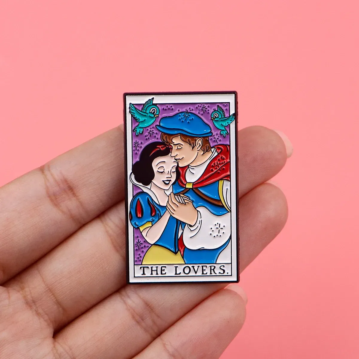 Metal color: Light Yellow Gold Color - Anime Princess Enamel Pin Cartoon Brooch Pines Lapel Pins Badge on Backpack Clothing Accessories Fashion Jewelry Couple Gifts