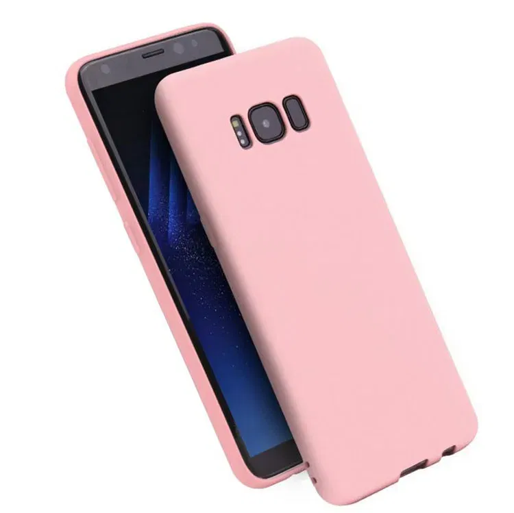 Color: Pink, Material: Plastic - Case For Samsung Galaxy S8 S9 S10 S20 Ultra A6 A7 A8 A9 2018 S20 Plus A10 A20 A30 A50 A70 Matte Silicone Soft TPU Cover case