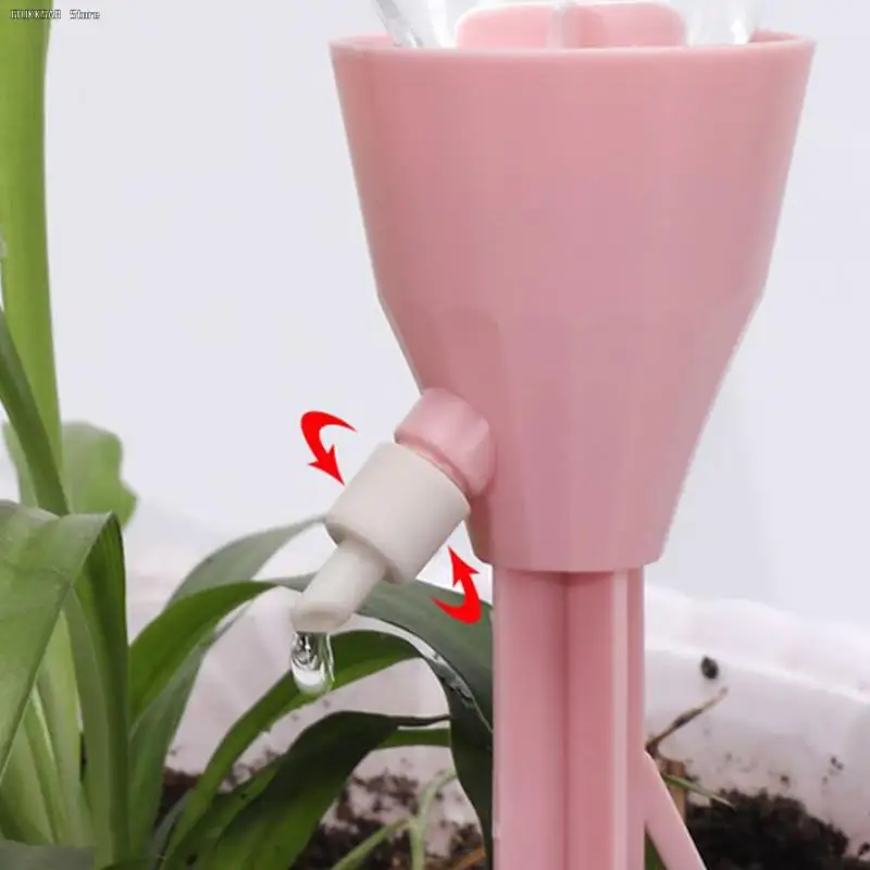 Color: WHITE - 1X Adjustable Drip Irrigation System Automatic Self Watering Spikes for Plants Indoor Outdoor Potted Plants Irrigation System