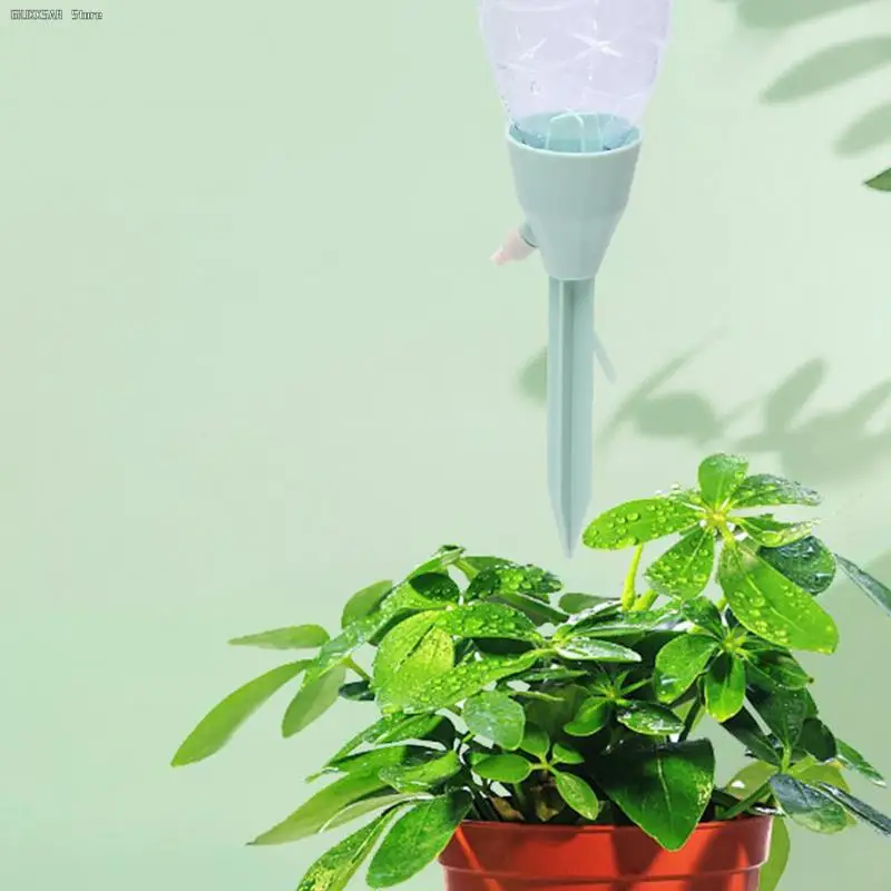 Color: WHITE - 1X Adjustable Drip Irrigation System Automatic Self Watering Spikes for Plants Indoor Outdoor Potted Plants Irrigation System