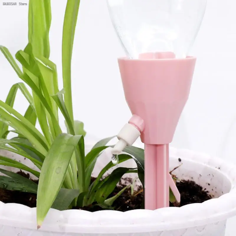 Color: WHITE - 1X Adjustable Drip Irrigation System Automatic Self Watering Spikes for Plants Indoor Outdoor Potted Plants Irrigation System