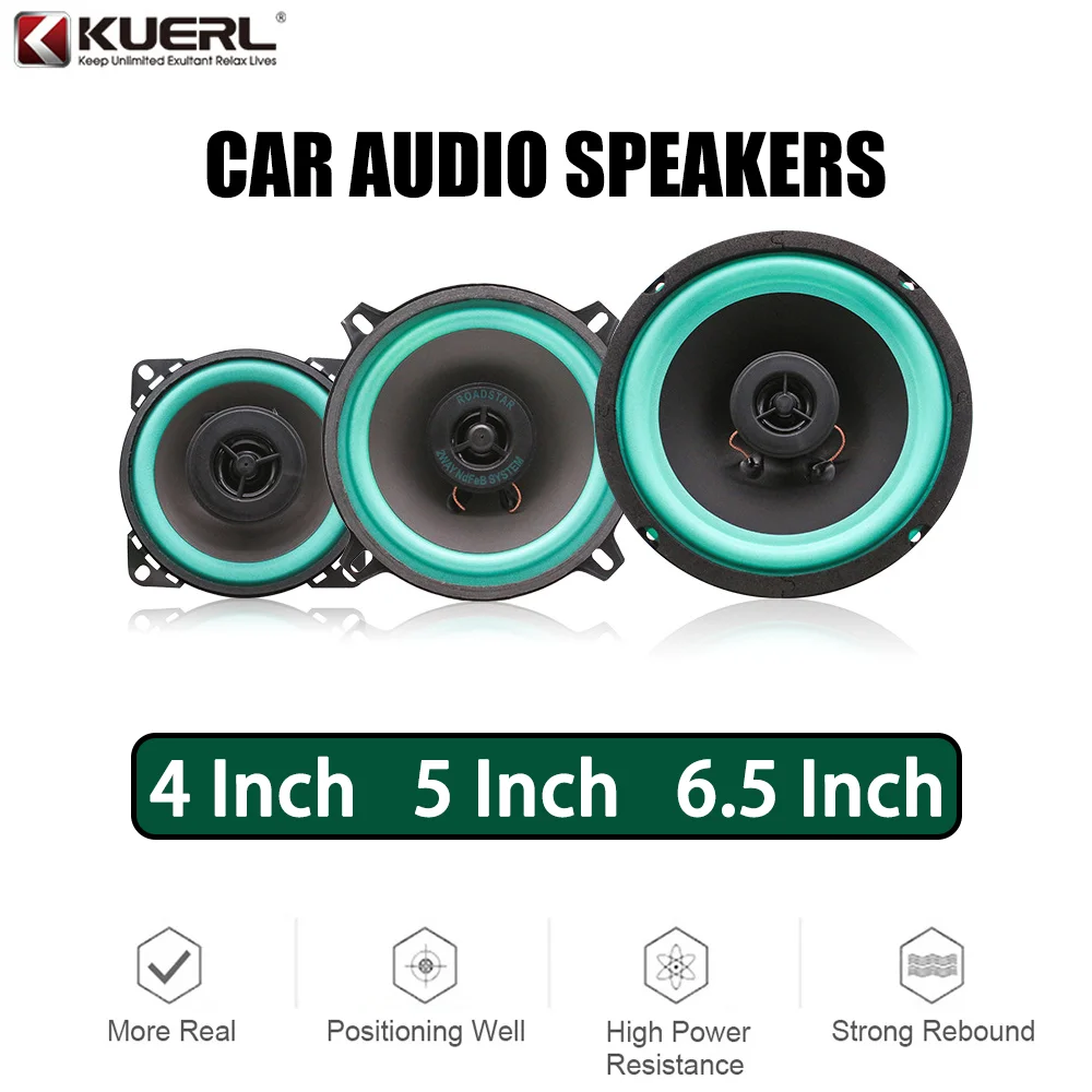 Size: 7" - 4/5/6.5 Inch Car Speakers HiFi Coaxial Subwoofer Universal Automotive Audio Music Full Range Frequency Car Stereo Speaker 1pcs