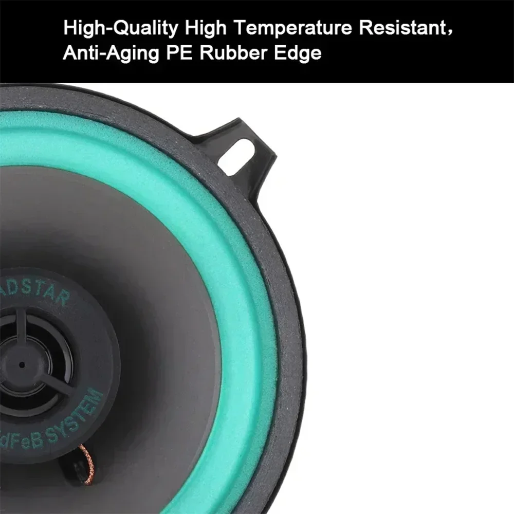 Size: 7" - 4/5/6.5 Inch Car Speakers HiFi Coaxial Subwoofer Universal Automotive Audio Music Full Range Frequency Car Stereo Speaker 1pcs