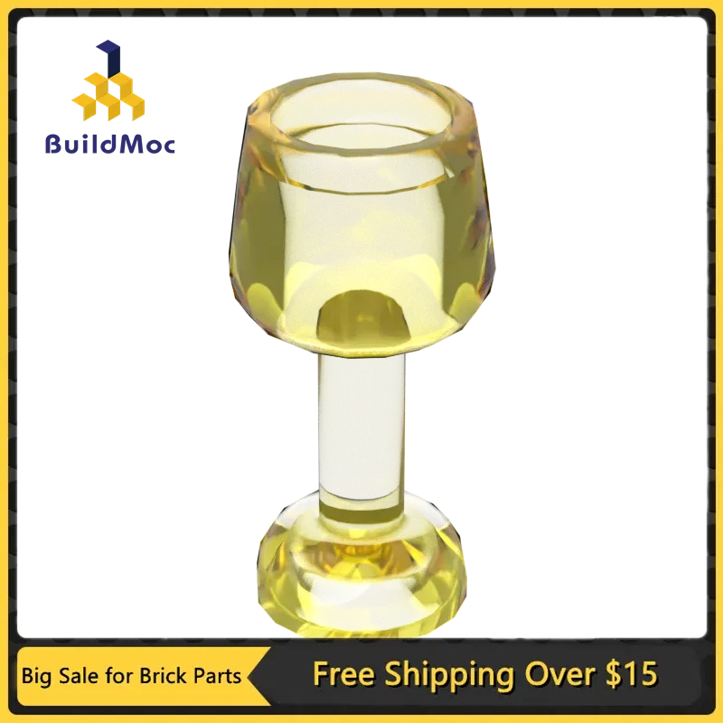 Color: WHITE - 10Pcs MOC Parts 33061 Utensil Equipment Goblet Large Compatible Bricks DIY Assmble Building Blocks Particle Kid Brain Toy Gift
