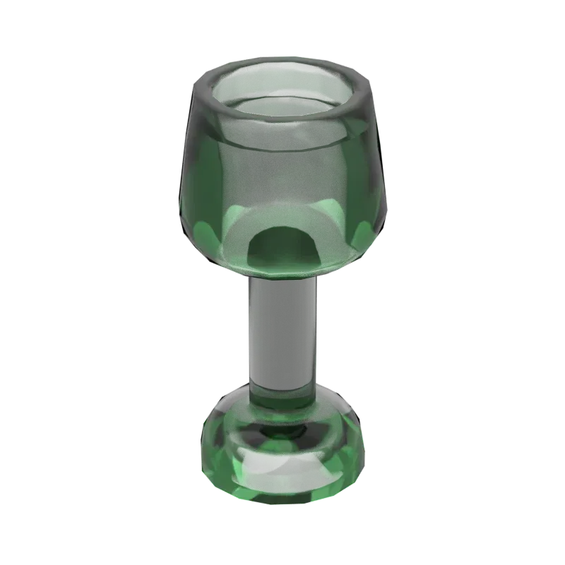 Color: WHITE - 10Pcs MOC Parts 33061 Utensil Equipment Goblet Large Compatible Bricks DIY Assmble Building Blocks Particle Kid Brain Toy Gift