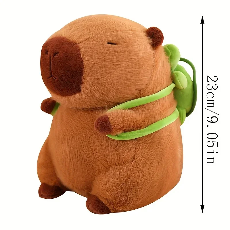 Color: FireBrick - 23cm Capybara Plush Simulation Capibara Anime Fluffty Toy Cute Doll Stuffed Animals Soft Doll Plush Christmas Thanksgiving Gift