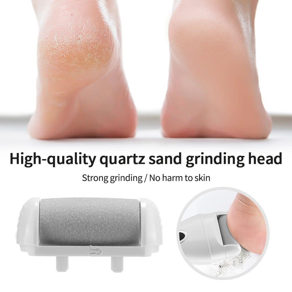 Color: Gold - Electric Foot File Pedicure Machine Callus Remover Rechargeable Foot Heel Cracked Dead Skin Scrubber Polisher Grinder Tools