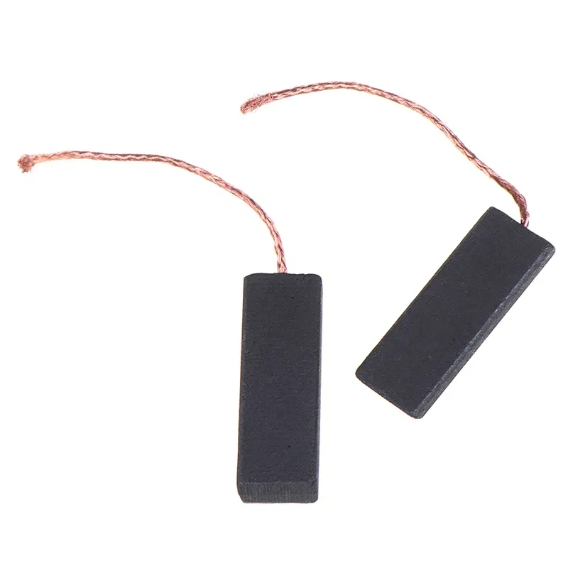 2pcs Black Carbon Brush Motor 5*13.5*40mm With 70mm Length Lead For Washing Machine