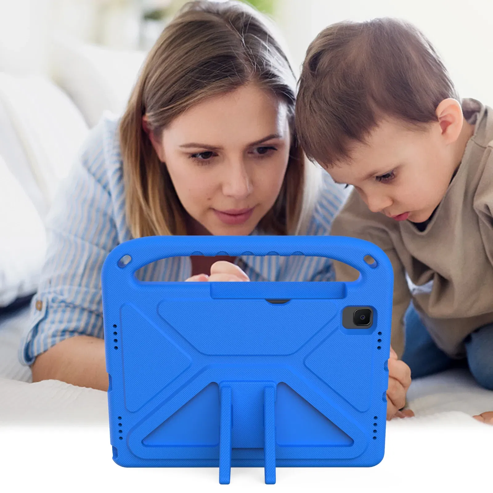 Color: PURPLE, Size: Fourteen - Kids tablet case  for Samsung Galaxy Tab S9FE+ S9+ S9 S8 S8+ S7FE S7+ A7Lite S5e S6 Lite A9+ A9 A8 A7 T510 T307U Child shel