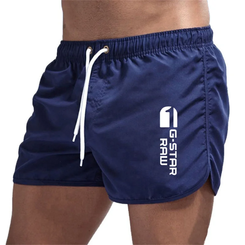 Color: Black, Size: S - Summer new men's luxury beach pants clothing quick dry gym jogging sexy shorts vacation casual swimming trunks