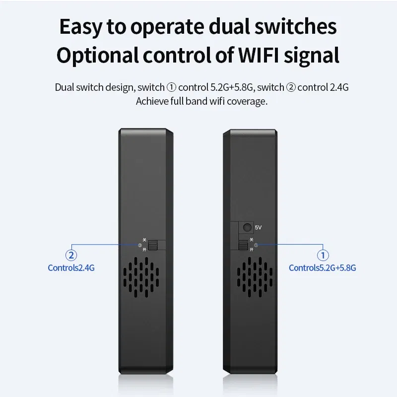 Color: Black, Ships From: CHINA - W9 portable high-power WiFi data interception,Prevent mobile phone from connecting to WiFi hotspot Bluetooth