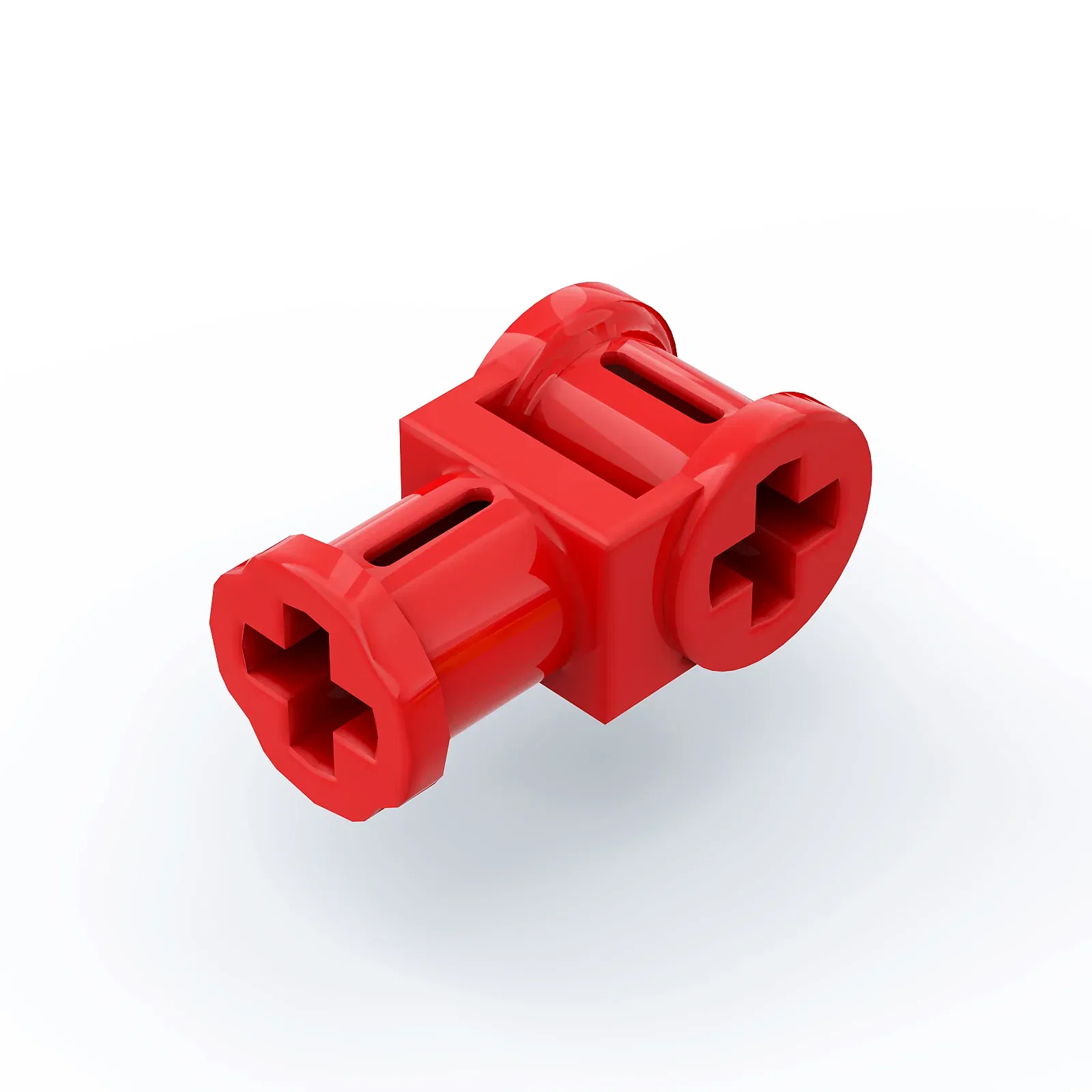 Color: Red - 1 Pcs Buildings Blocks 32039 Axle Connector with Axle Hole Brick Collections Bulk Modular GBC High-Tehc Toy For MOC Set