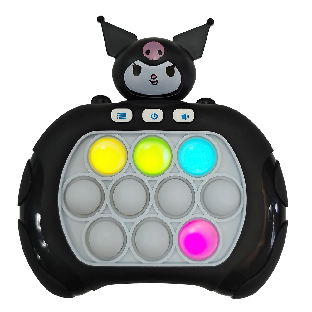 Color: Trans-black - 2024 New Pikachu Quick Push Game Pop Up Fidget Bubble Electronic Pop it Pro Game Light AntiStress Toys For Adult Kids Gift 2024