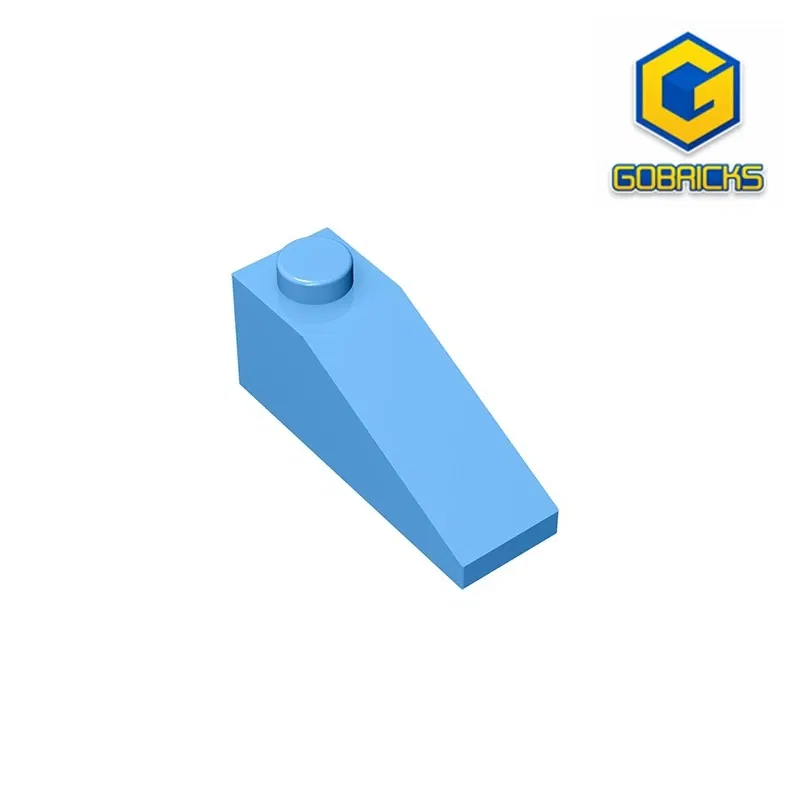 Color: Dark Grey - Gobricks GDS-586 Slope 33 3 x 1 compatible with lego 4286 pieces of children's toys Building Blocks Technical Assembles